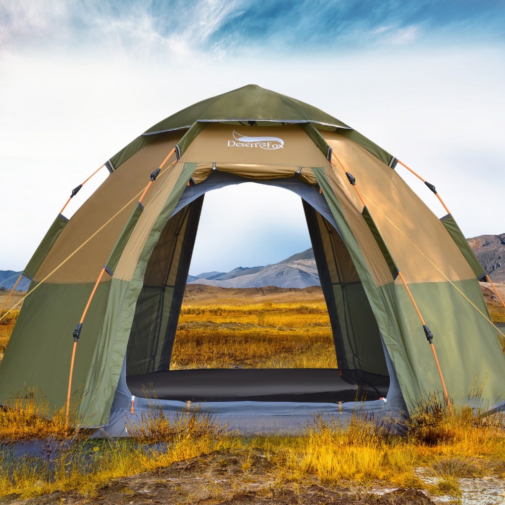 Desert&Fox 3-4 Person Dome Aut - Outdoor Adventure Tent recension och pris