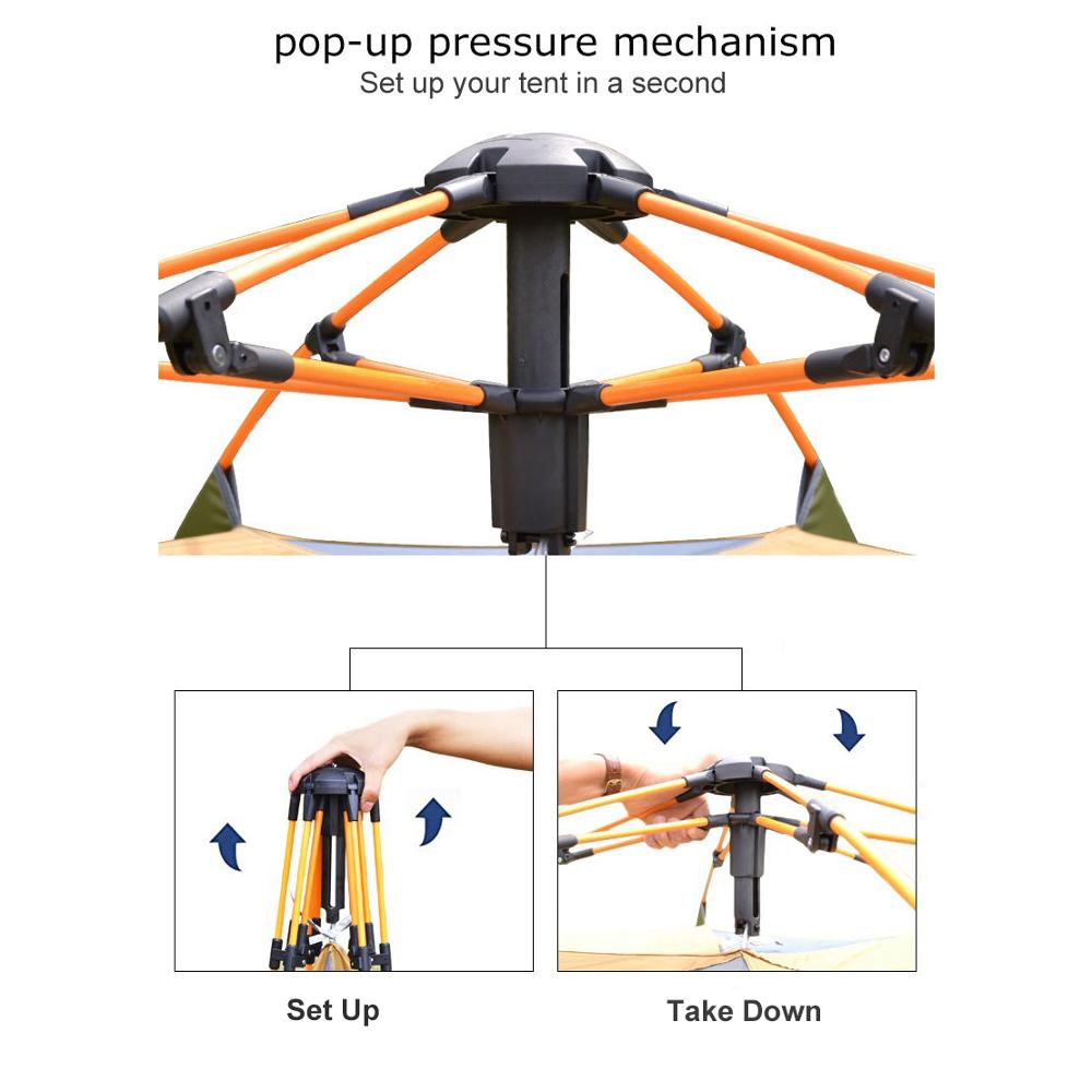 Desert&Fox 3-4 Person Dome Aut - Outdoor Adventure Tent recension och pris