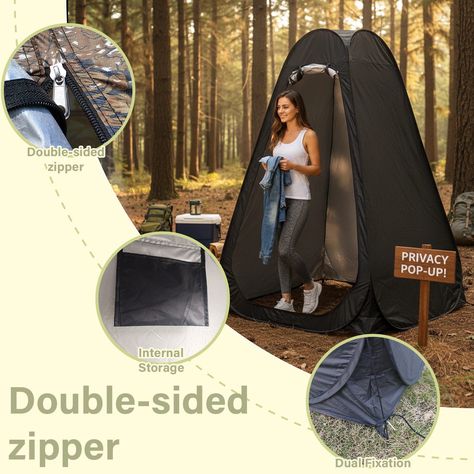 Portable Pop-Up Privacy Tent O - Outdoor Adventure Tent recension och pris