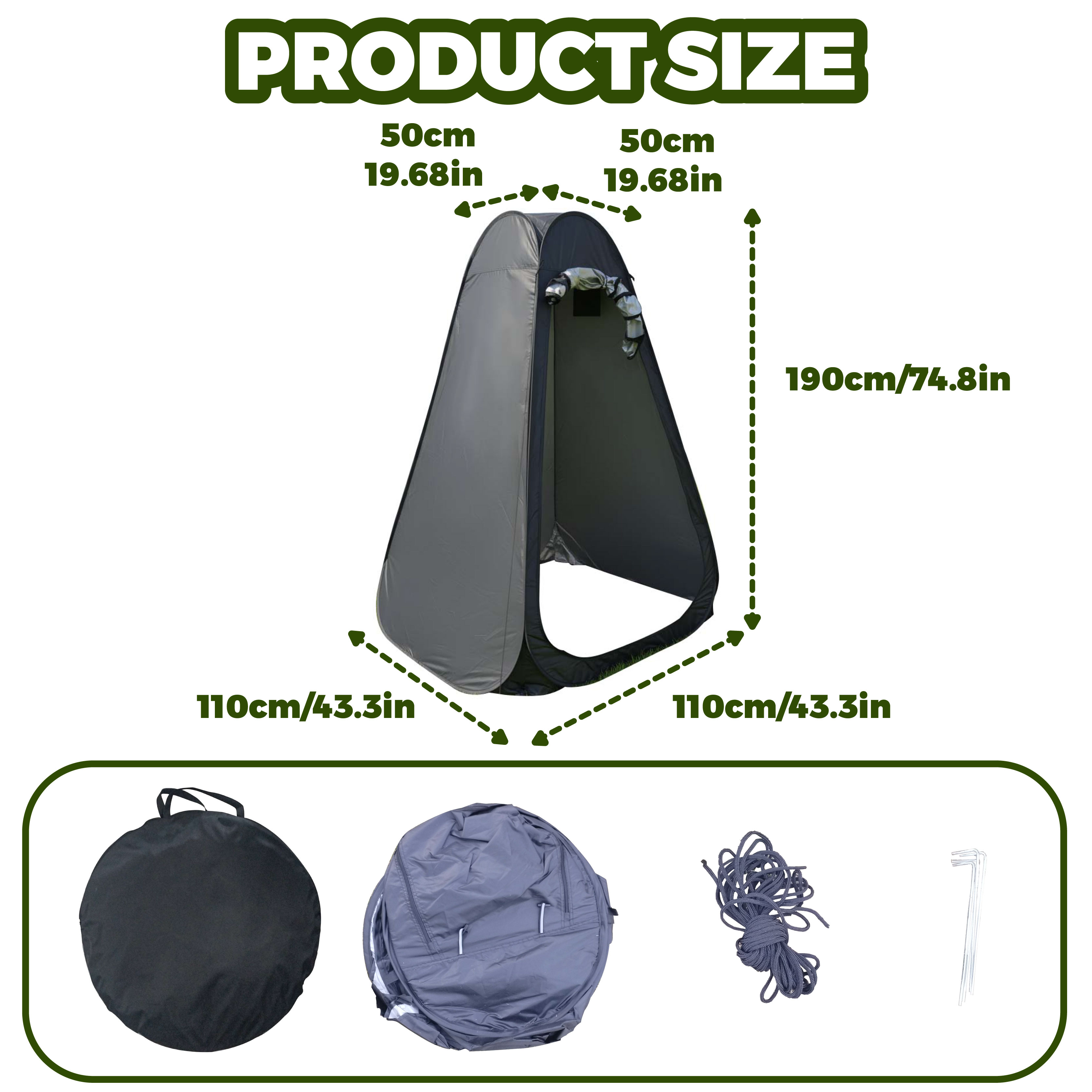Portable Pop-Up Privacy Tent O - Outdoor Adventure Tent recension och pris