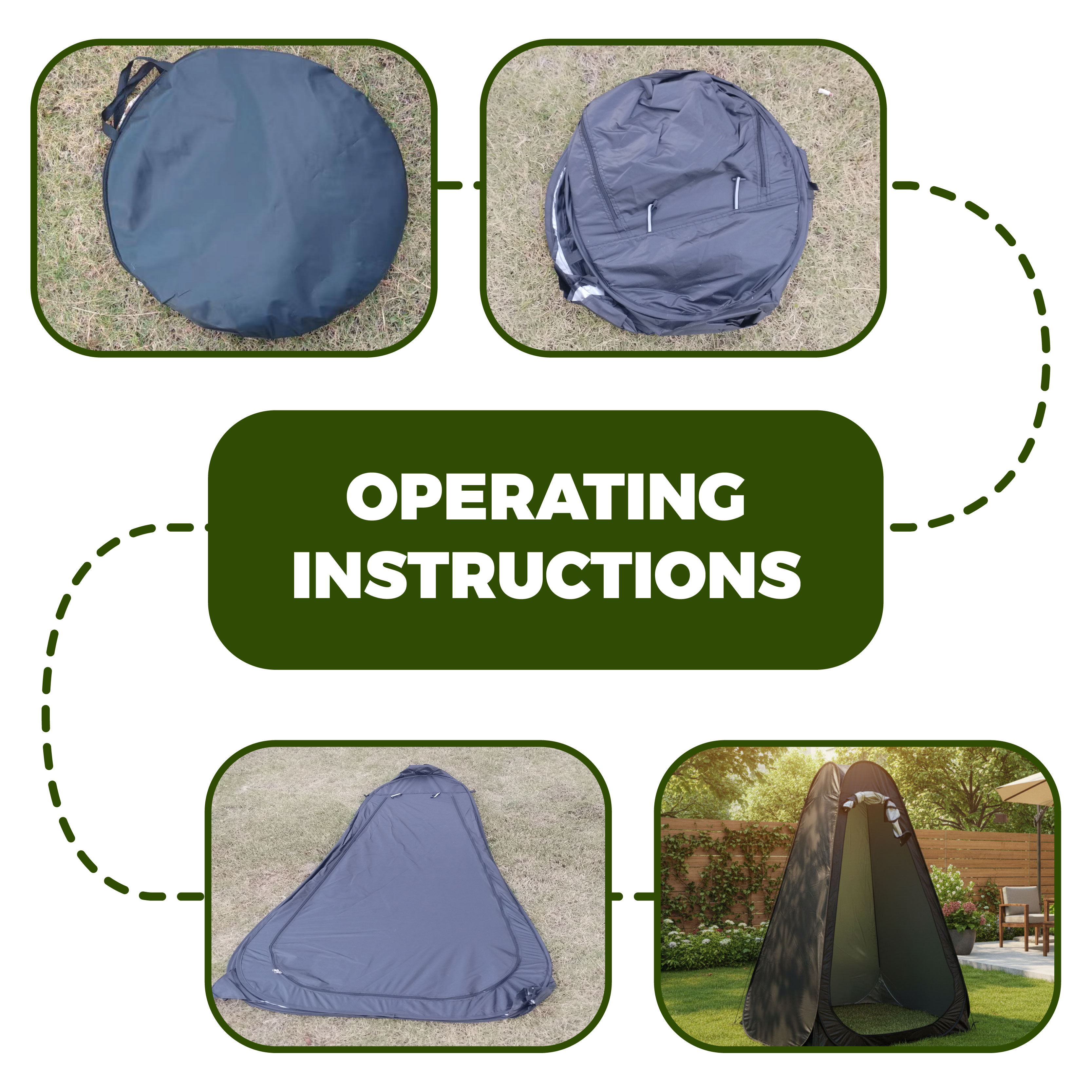 Portable Pop-Up Privacy Tent O - Outdoor Adventure Tent recension och pris