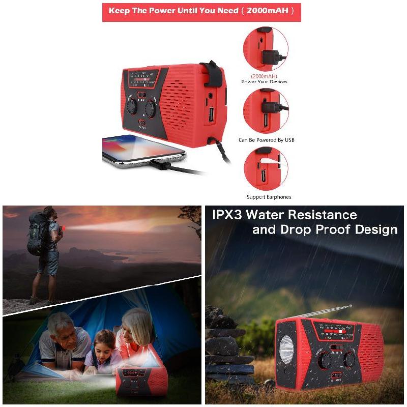 Emergency Solar Hand Crank Rad - Emergency Radio Solar recension och pris