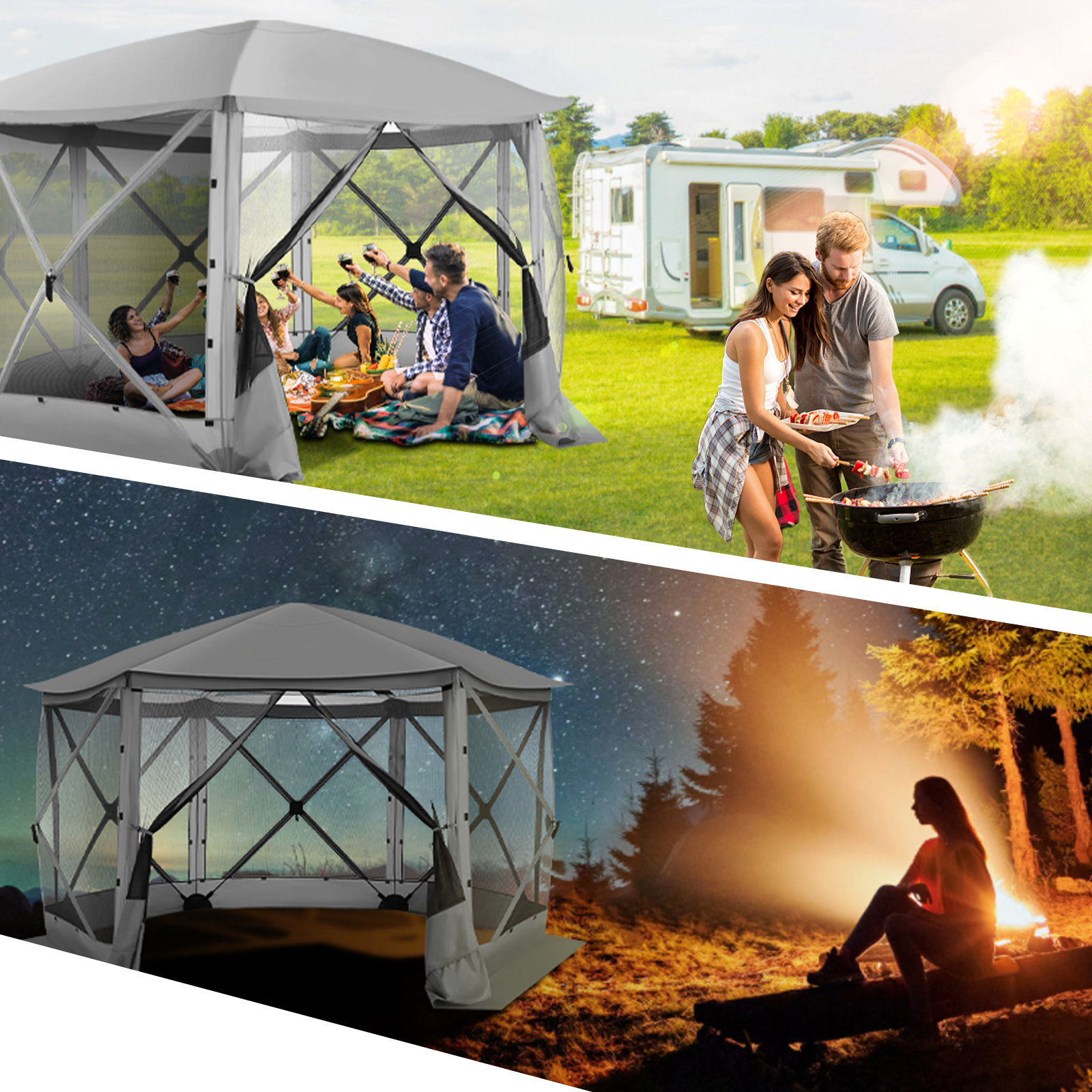 Pop up Gazebo Screen Tent Scre - Outdoor Adventure Tent recension och pris