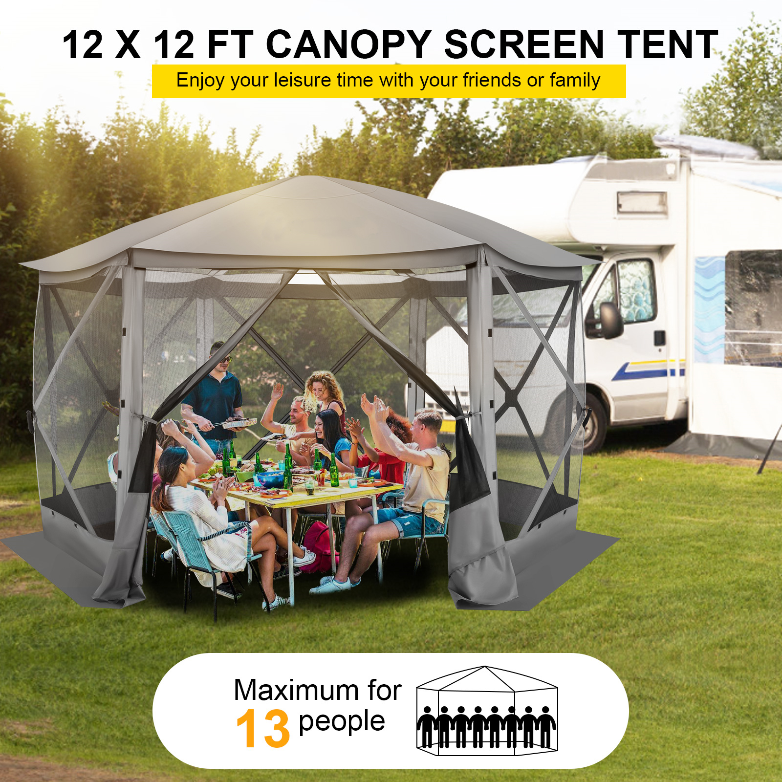 Pop up Gazebo Screen Tent Scre - Outdoor Adventure Tent recension och pris