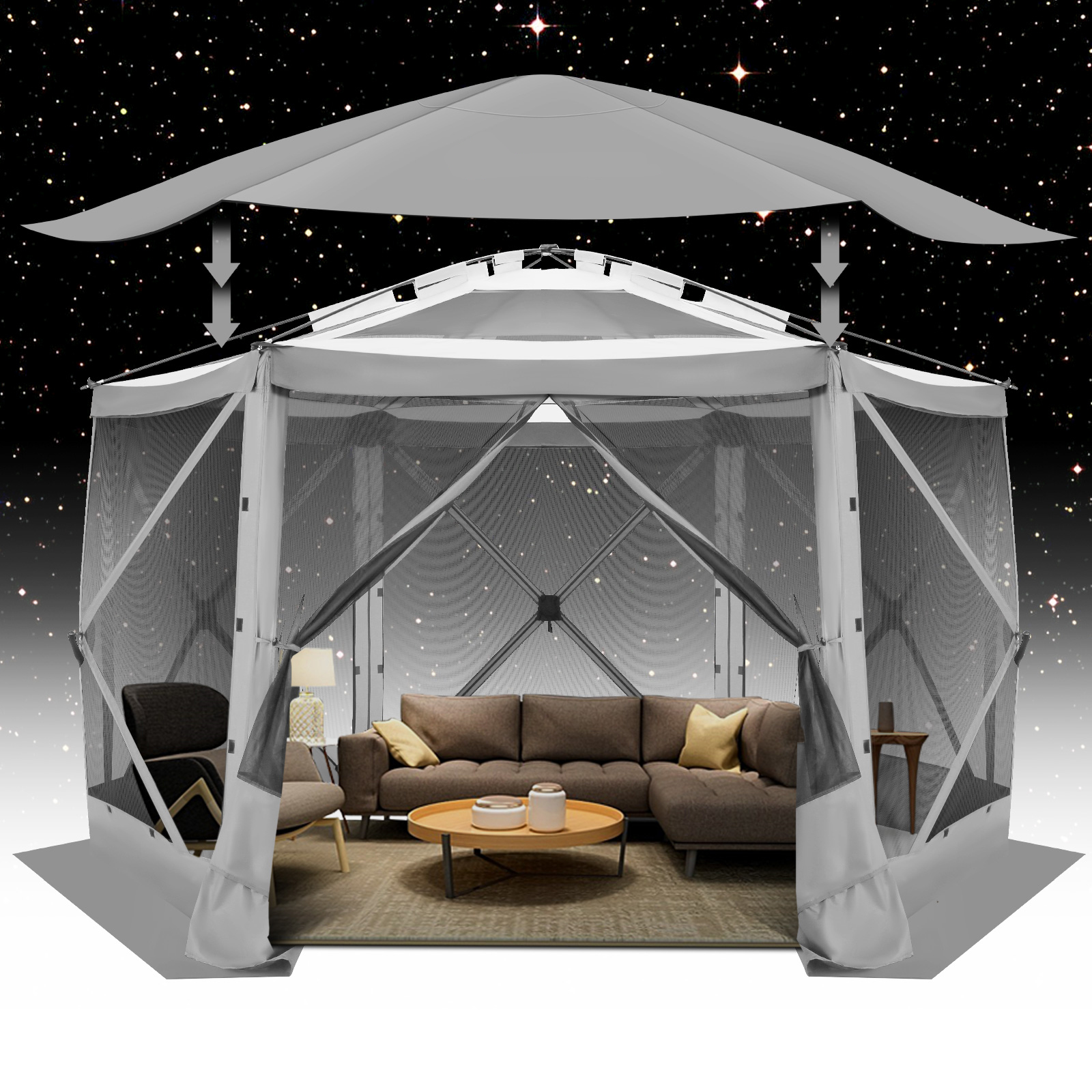 Pop up Gazebo Screen Tent Scre - Outdoor Adventure Tent recension och pris