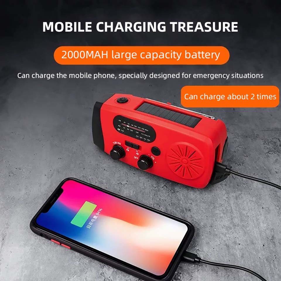 Solar Emergency Hand Cranked R - Emergency Radio Solar recension och pris