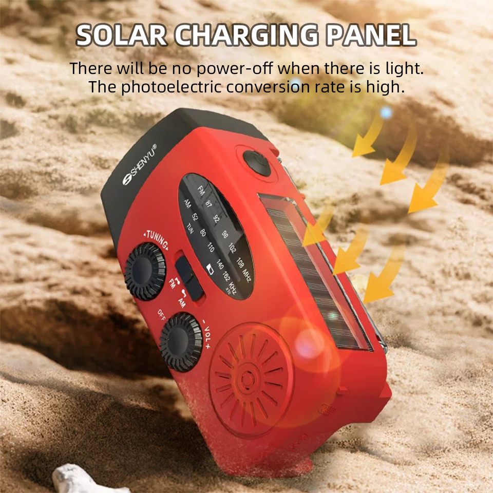Solar Emergency Hand Cranked R - Emergency Radio Solar recension och pris