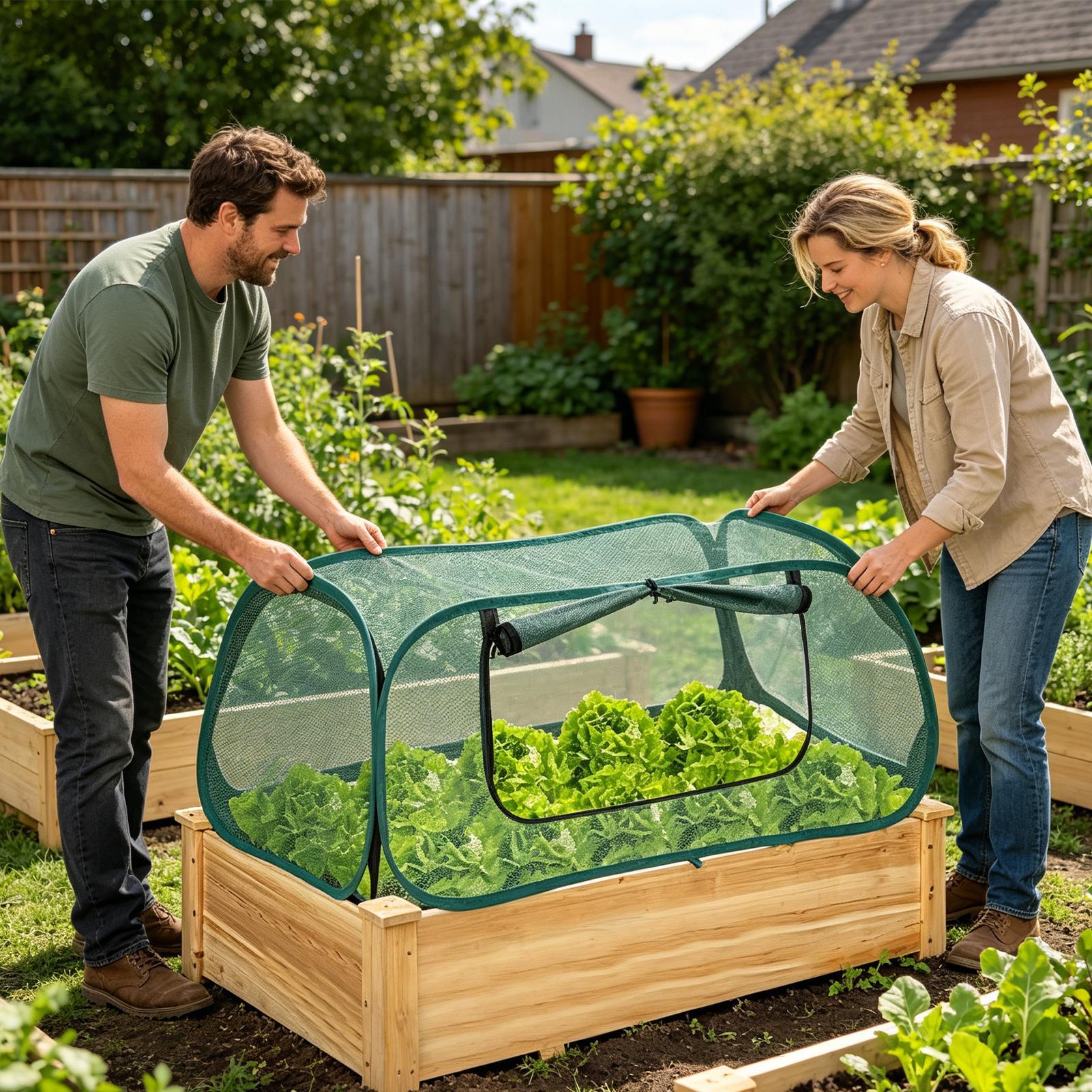 Popup Garden Mesh Plant Cover  - Outdoor Adventure Tent recension och pris