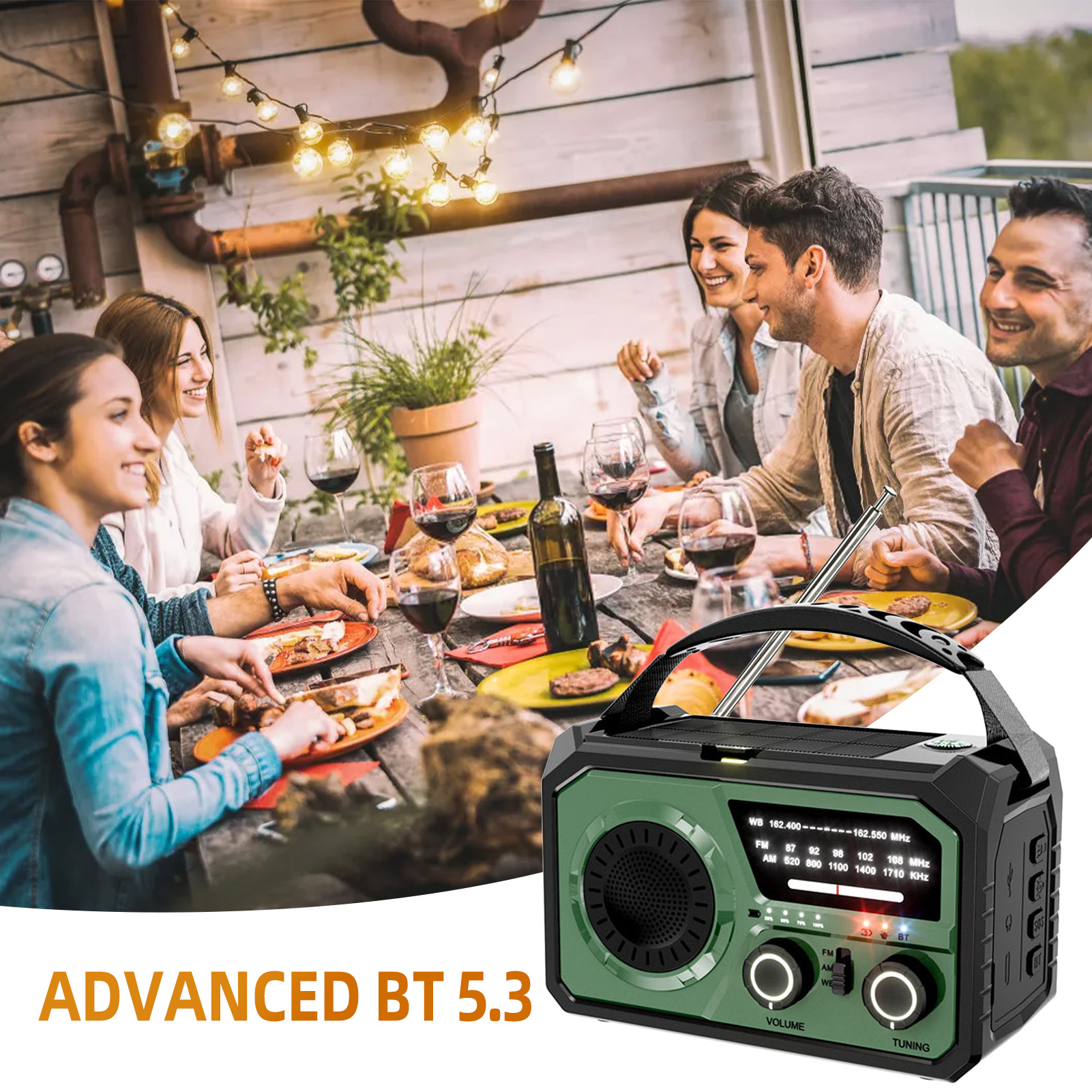 16000mAh Hand Crank Emergency  - Emergency Radio Solar recension och pris