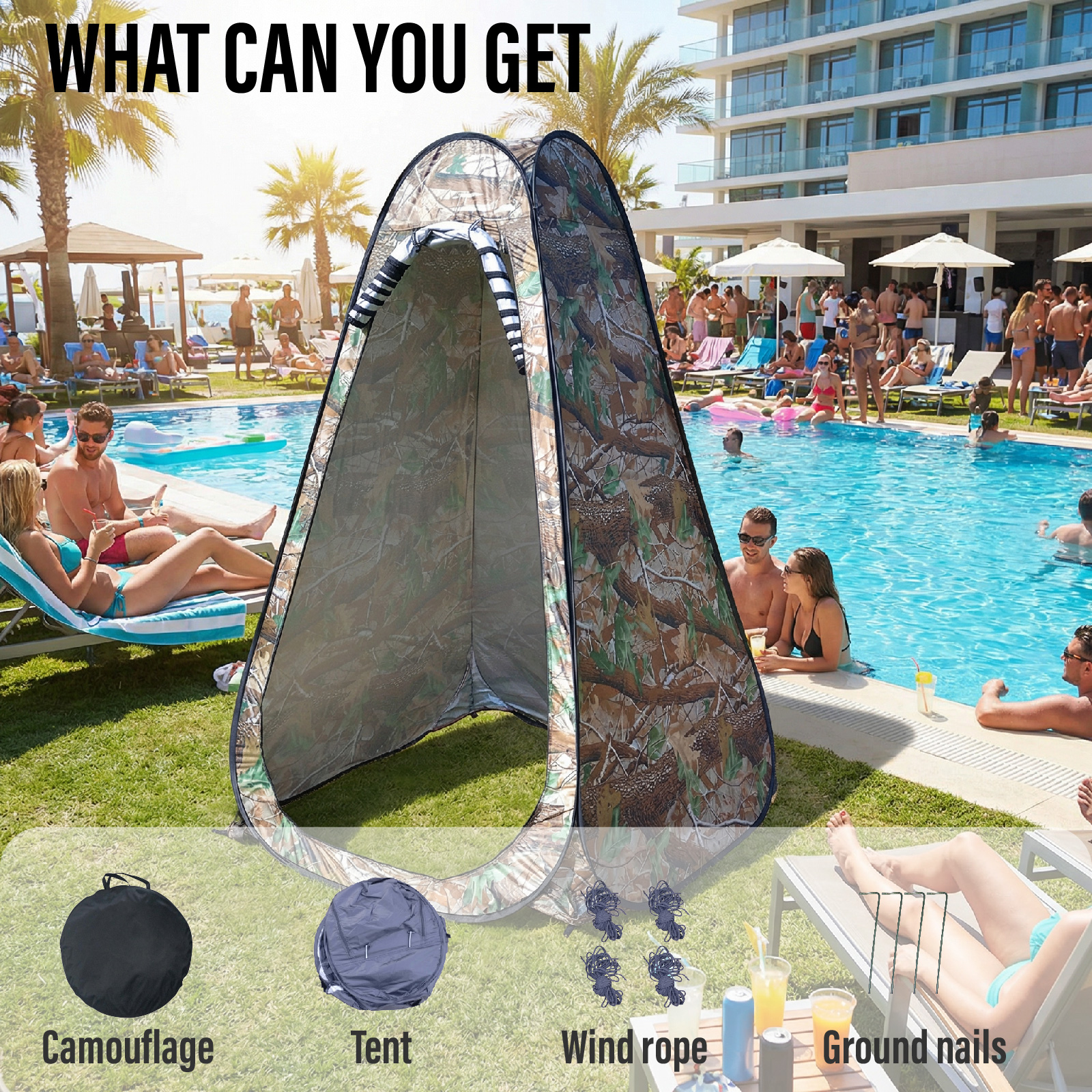 Portable Pop-Up Privacy Tent f - Outdoor Adventure Tent recension och pris