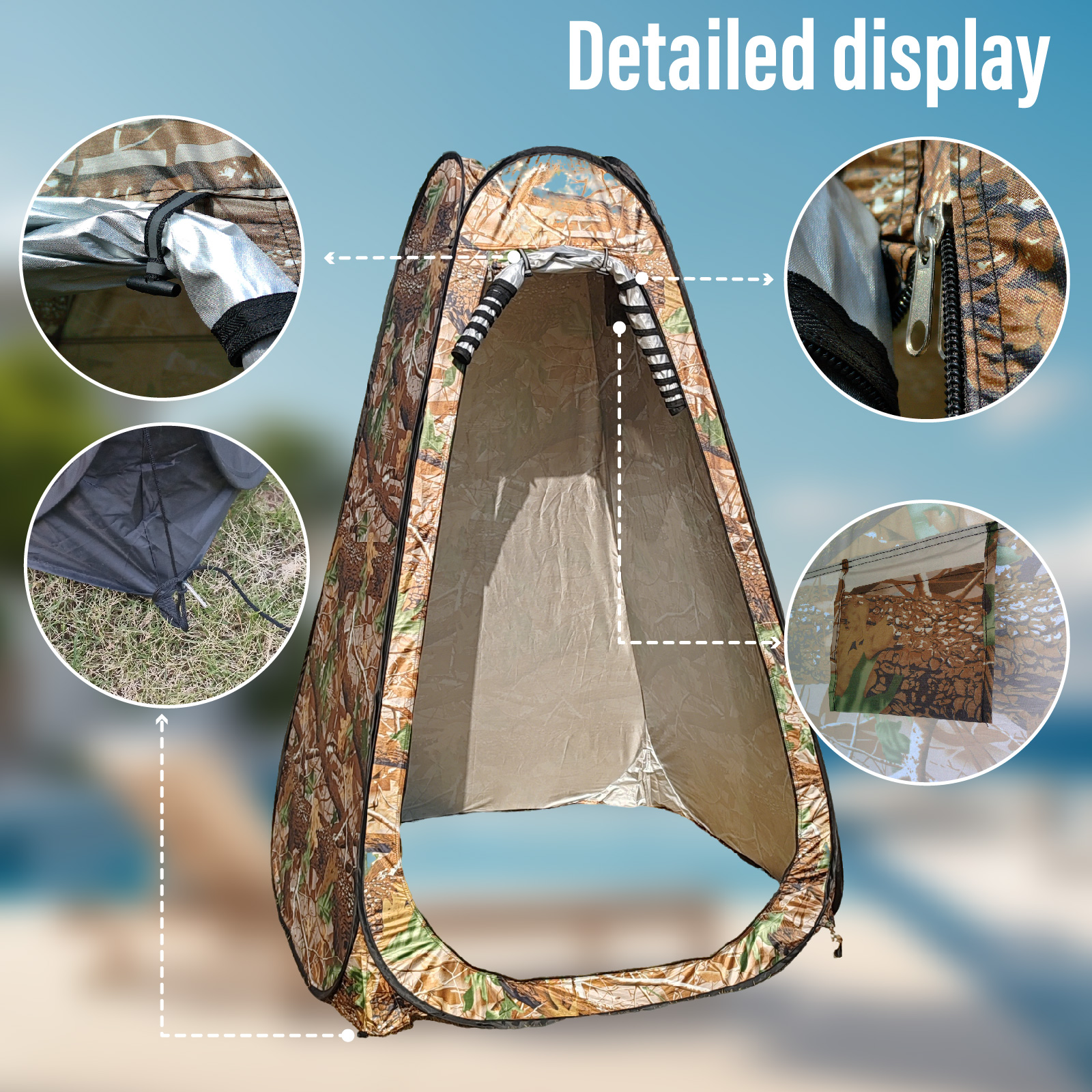 Portable Pop-Up Privacy Tent f - Outdoor Adventure Tent recension och pris