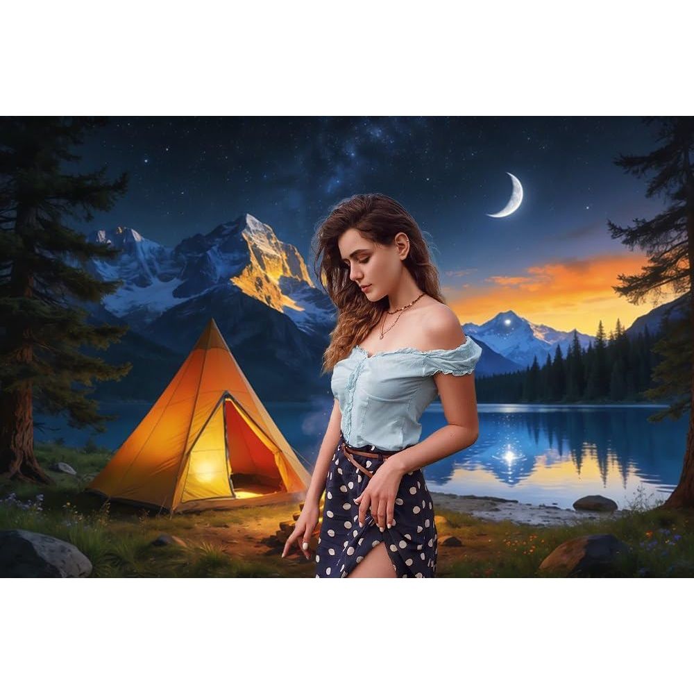 20x10ft Night Scene Camping Ba - Outdoor Adventure Tent recension och pris