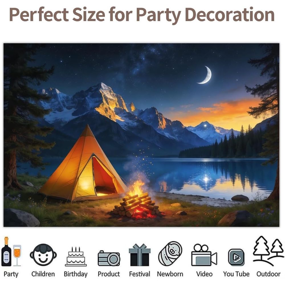 20x10ft Night Scene Camping Ba - Outdoor Adventure Tent recension och pris