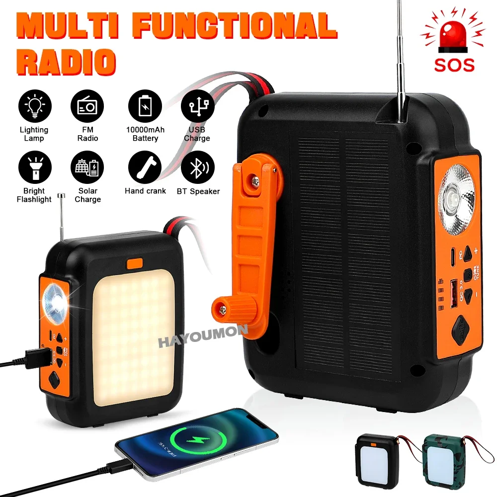 10000mAh Hand Crank Emergency  - Emergency Radio Solar recension och pris