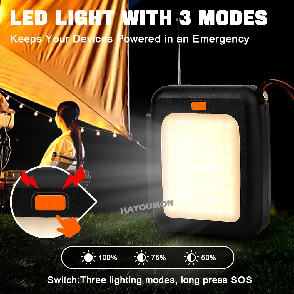 10000mAh Hand Crank Emergency  - Emergency Radio Solar recension och pris
