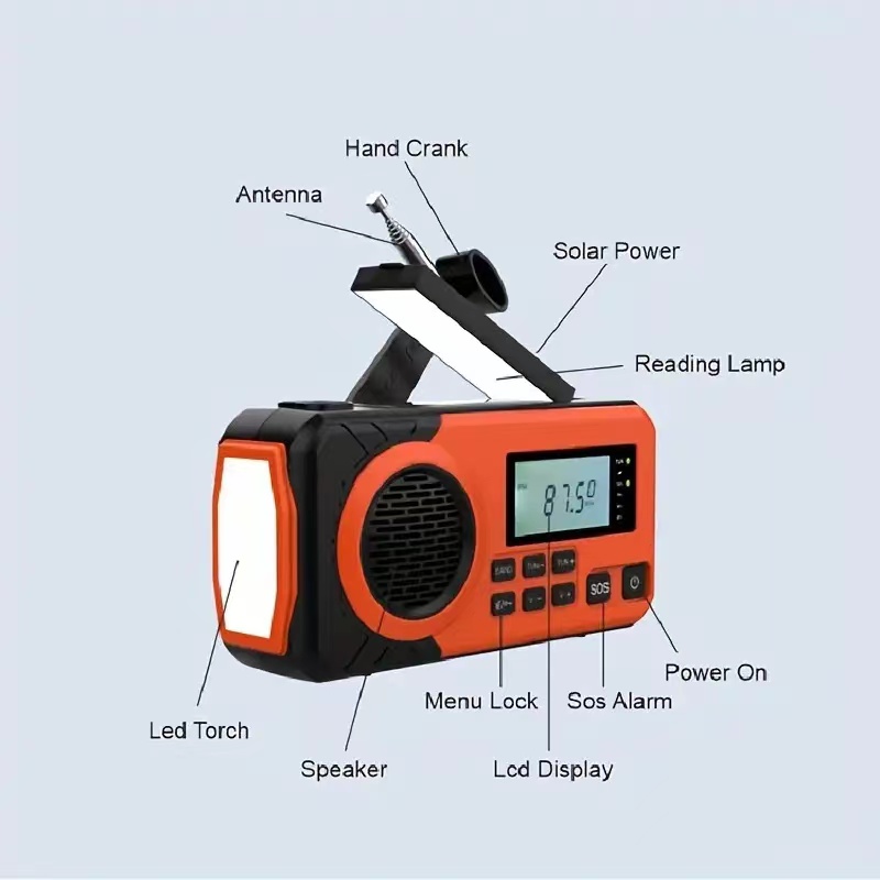 Solar Hand Crank Emergency Wea - Emergency Radio Solar recension och pris