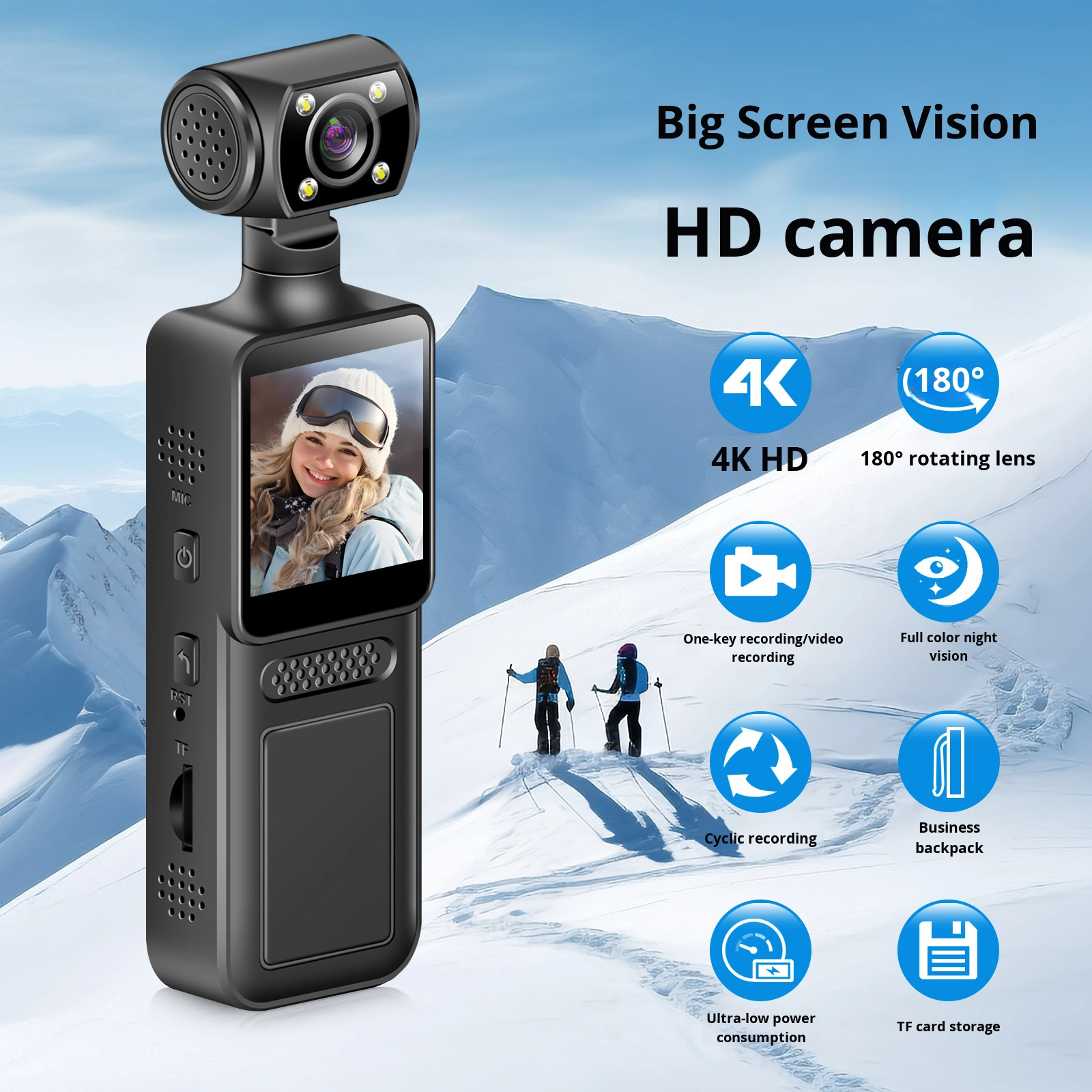 Portable HD WiFi Body-Worn Cam - Outdoor Adventure Video recension och pris