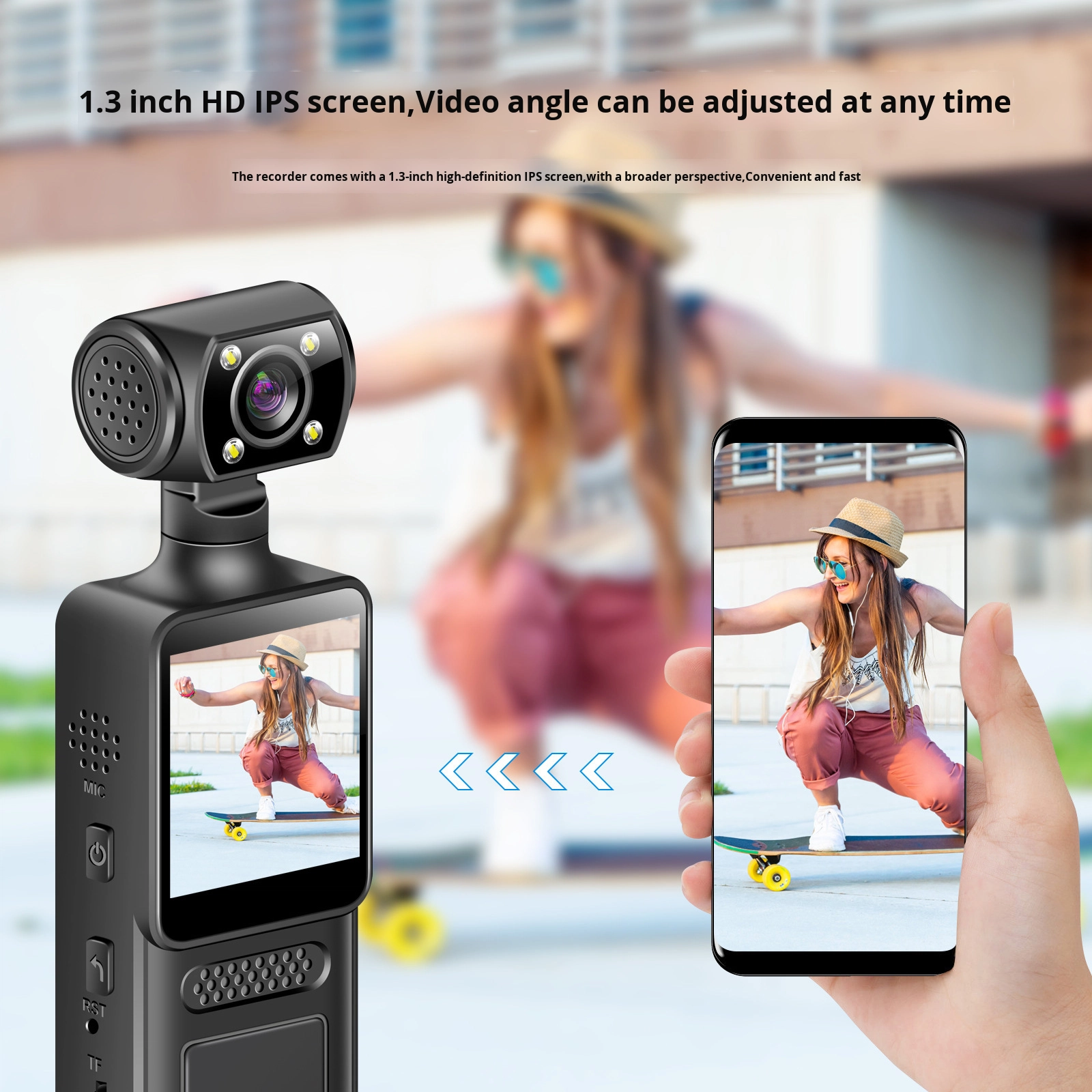 Portable HD WiFi Body-Worn Cam - Outdoor Adventure Video recension och pris