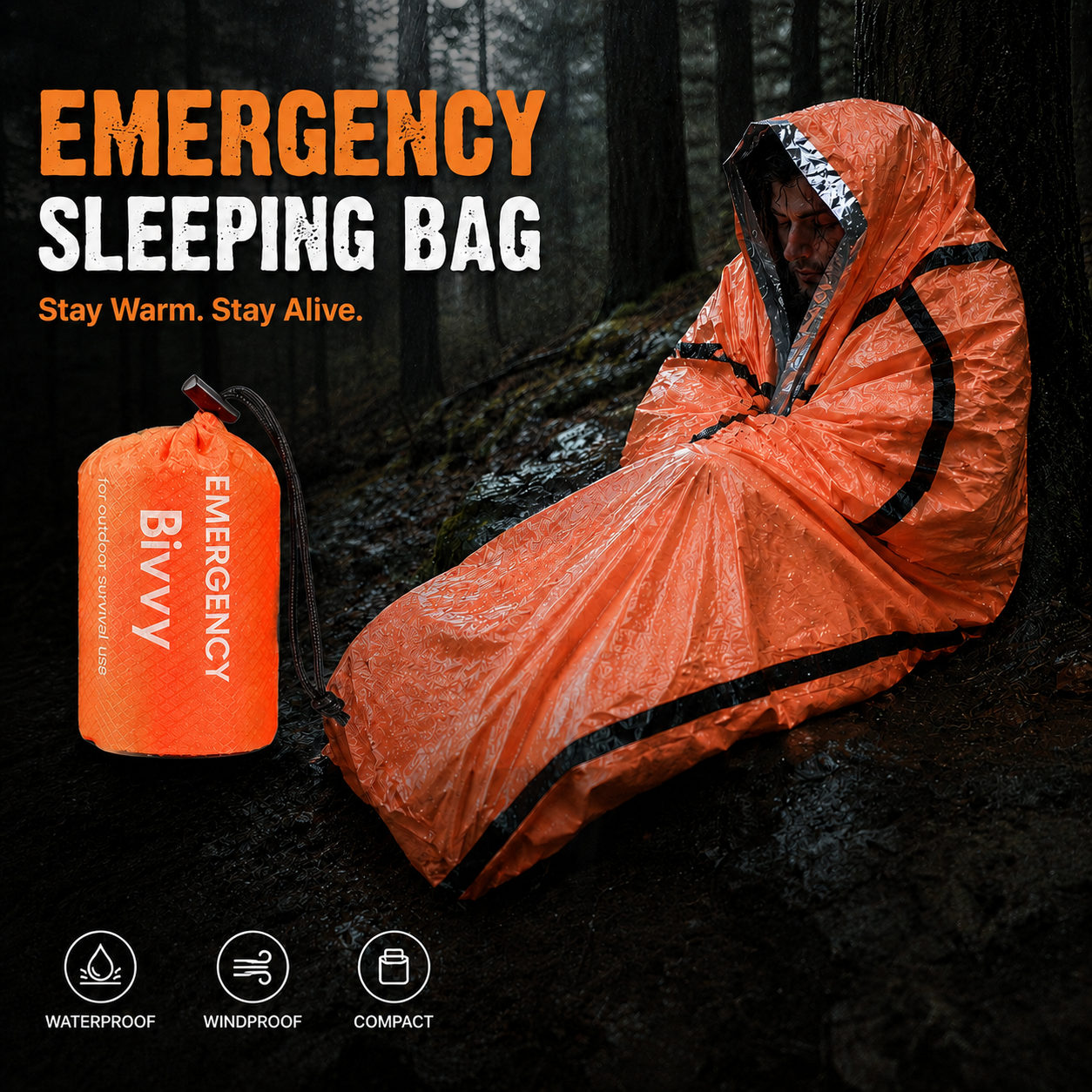 Portable Waterproof Emergency  - Bivy Sack Lightweight recension och pris