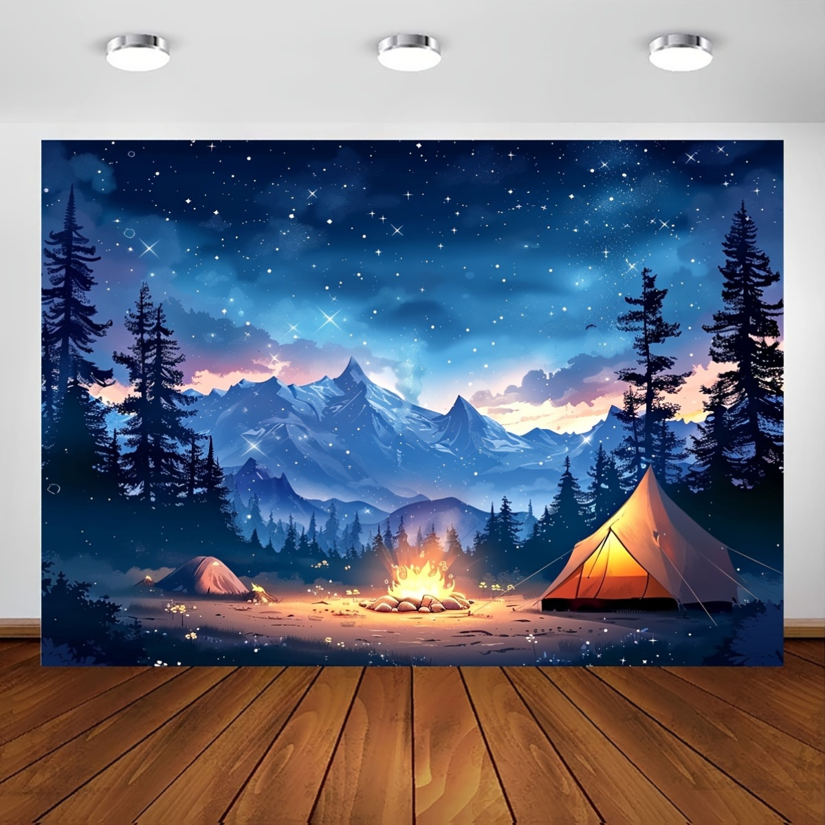 2D Flat, Starry Night Camping  - Outdoor Adventure Tent recension och pris