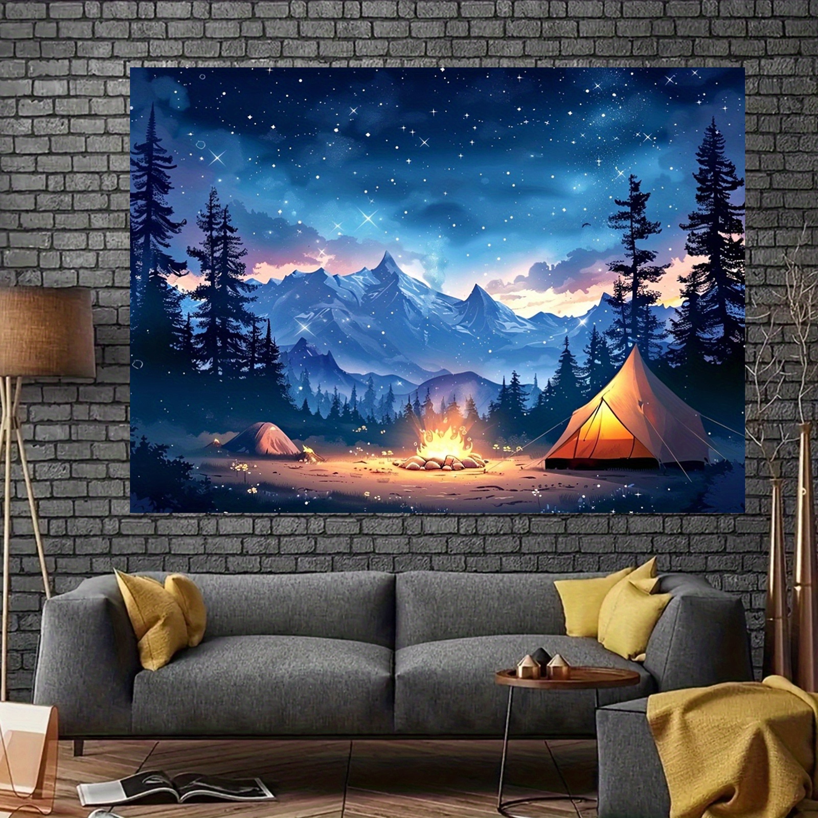 2D Flat, Starry Night Camping  - Outdoor Adventure Tent recension och pris